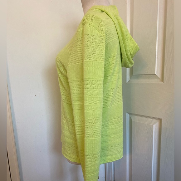 Dolcezza Lime Green Hooded Sweater - Picture 8 of 10
